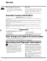 Preview for 16 page of Hotpoint TVFG 65 Futura Instruction Booklet