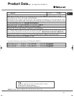 Preview for 17 page of Hotpoint TVFG 65 Futura Instruction Booklet