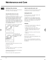 Preview for 14 page of Hotpoint TVFM 60 Futura Instruction Booklet