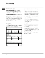 Preview for 8 page of Hotpoint TVFM 60C Futura Instruction Booklet