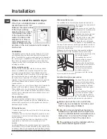 Preview for 2 page of Hotpoint TVFS 73 Instruction Booklet