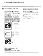 Preview for 6 page of Hotpoint TVFS 73 Instruction Booklet