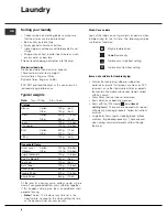 Предварительный просмотр 8 страницы Hotpoint TVM570 Instruction Booklet