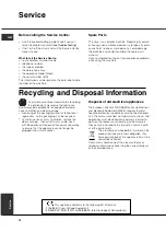 Preview for 12 page of Hotpoint TVYM 650C Style Instruction Booklet