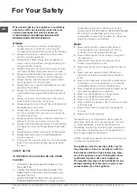 Preview for 4 page of Hotpoint UCL 08 CB Instructions For Installation And Use Manual