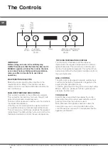 Preview for 10 page of Hotpoint UCL 08 CB Instructions For Installation And Use Manual