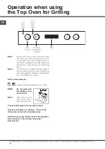 Предварительный просмотр 14 страницы Hotpoint UCL 08 CB Instructions For Installation And Use Manual