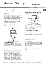 Предварительный просмотр 33 страницы Hotpoint UCL 08 CB Instructions For Installation And Use Manual