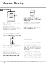 Предварительный просмотр 34 страницы Hotpoint UCL 08 CB Instructions For Installation And Use Manual