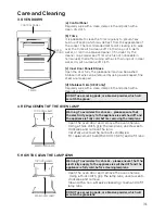 Предварительный просмотр 31 страницы Hotpoint UE47 Instructions Manual