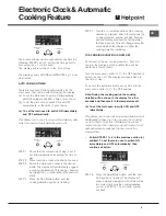 Предварительный просмотр 9 страницы Hotpoint UE89X/1 Instructions For Installation And Use Manual