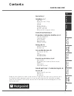 Предварительный просмотр 3 страницы Hotpoint Ultima Digit Instructions for  and use Instructions For Installation And Use Manual