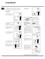 Предварительный просмотр 4 страницы Hotpoint Ultima Digit WT721 Instructions For Installation And Use Manual