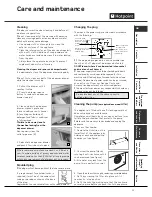 Предварительный просмотр 15 страницы Hotpoint Ultima Digit WT721 Instructions For Installation And Use Manual