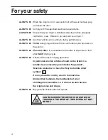 Preview for 4 page of Hotpoint Ultima series User Handbook Manual