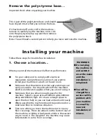 Предварительный просмотр 5 страницы Hotpoint Ultima WF840 Instructions Manual