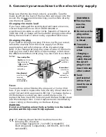 Preview for 7 page of Hotpoint Ultima WMA64 Installation And User Instructions Manual