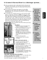 Preview for 9 page of Hotpoint Ultima WMA64 Installation And User Instructions Manual