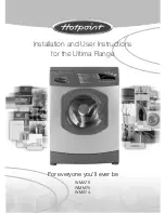 Hotpoint Ultima WMA74 Installation And User Instructions Manual предпросмотр