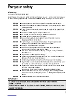 Preview for 3 page of Hotpoint V3D00 Instructions Manual