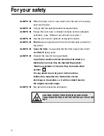 Preview for 4 page of Hotpoint V3D01 Instructions For Installation And Use Manual