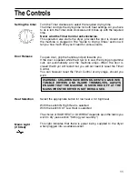 Preview for 11 page of Hotpoint V3D01 Instructions For Installation And Use Manual