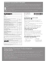 Preview for 4 page of Hotpoint V4D 01 P Instruction Booklet