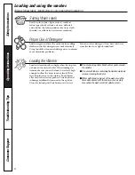 Предварительный просмотр 8 страницы Hotpoint VBSR3100 Owner'S Manual