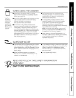 Preview for 3 page of Hotpoint VBSR3100G0WW Owner'S Manual