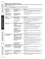 Preview for 8 page of Hotpoint VBSR3100G0WW Owner'S Manual