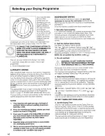 Предварительный просмотр 10 страницы Hotpoint WD21 Instructions For Use Manual