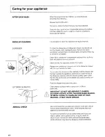 Предварительный просмотр 12 страницы Hotpoint WD21 Instructions For Use Manual