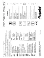 Hotpoint WD42 User Handbook Manual предпросмотр