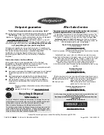 Предварительный просмотр 12 страницы Hotpoint WD52 Instructions For Installation And Use Manual