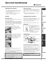 Предварительный просмотр 13 страницы Hotpoint WD640 Instructions Manual