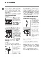 Предварительный просмотр 2 страницы Hotpoint WDAL 9640 Instructions For Use Manual