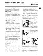 Предварительный просмотр 11 страницы Hotpoint WDD 740 A Instructions For Use Manual