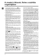 Preview for 18 page of Hotpoint WDD 9640 Instructions For Use Manual