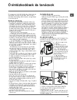 Preview for 21 page of Hotpoint WDD 9640 Instructions For Use Manual