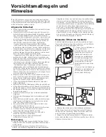 Preview for 57 page of Hotpoint WDD 9640 Instructions For Use Manual