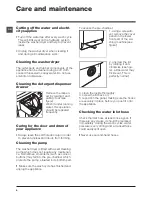 Preview for 6 page of Hotpoint WDF 740 P Instructions For Use Manual