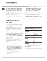 Preview for 2 page of Hotpoint WE26 User Manual