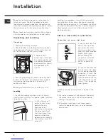 Предварительный просмотр 2 страницы Hotpoint WF 561 P Instructions For Use Manual