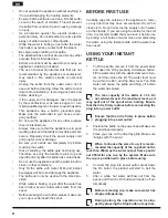 Предварительный просмотр 4 страницы Hotpoint WK 30I UK Operating Instructions Manual