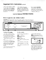 Предварительный просмотр 4 страницы Hotpoint WLW331OB Use And Care Manual