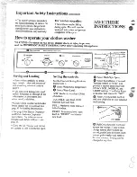 Предварительный просмотр 4 страницы Hotpoint WLW3600B Instruction Manual