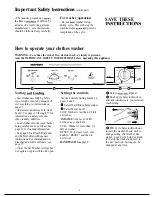 Предварительный просмотр 4 страницы Hotpoint WLW3750B Use And Care Manual