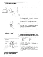 Предварительный просмотр 4 страницы Hotpoint WM26 Instructions For Use Manual