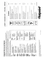 Предварительный просмотр 1 страницы Hotpoint WM42 User Handbook Manual