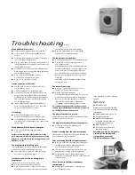 Предварительный просмотр 17 страницы Hotpoint WM60 Instruction Manual